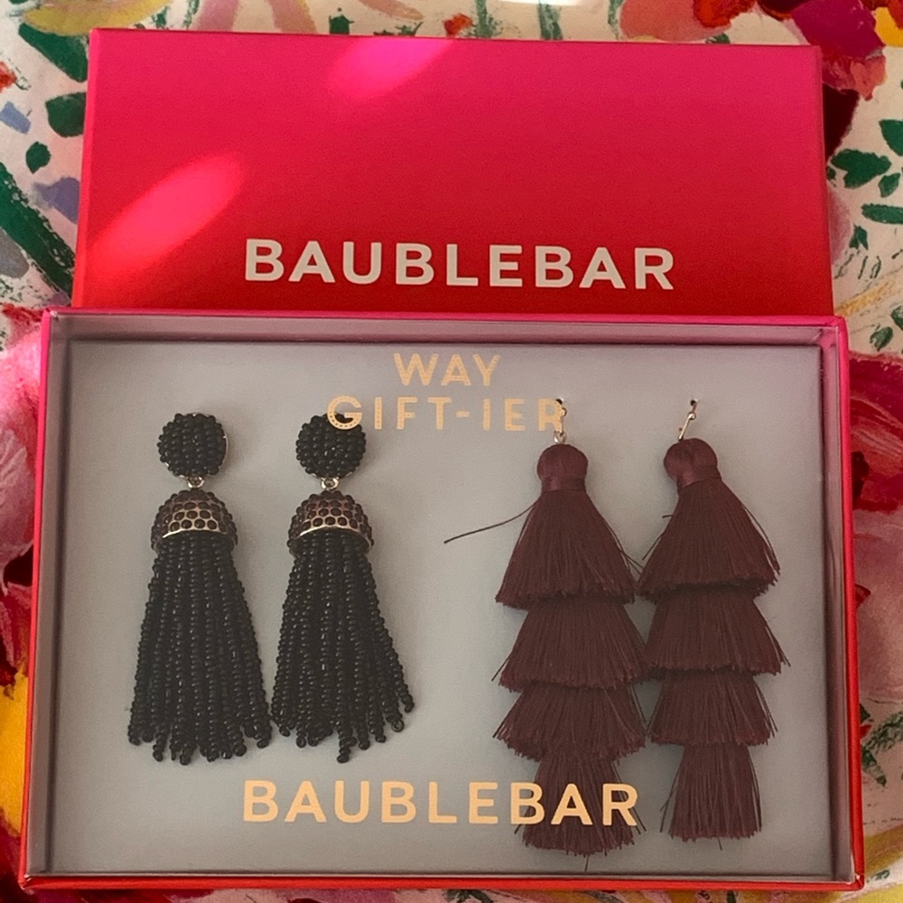 Baublebar Earrings Set NIB